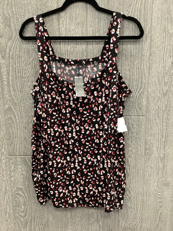 Personal Charm Top Long Sleeve By Lane Bryant In Black & Pink, Size: 1x
