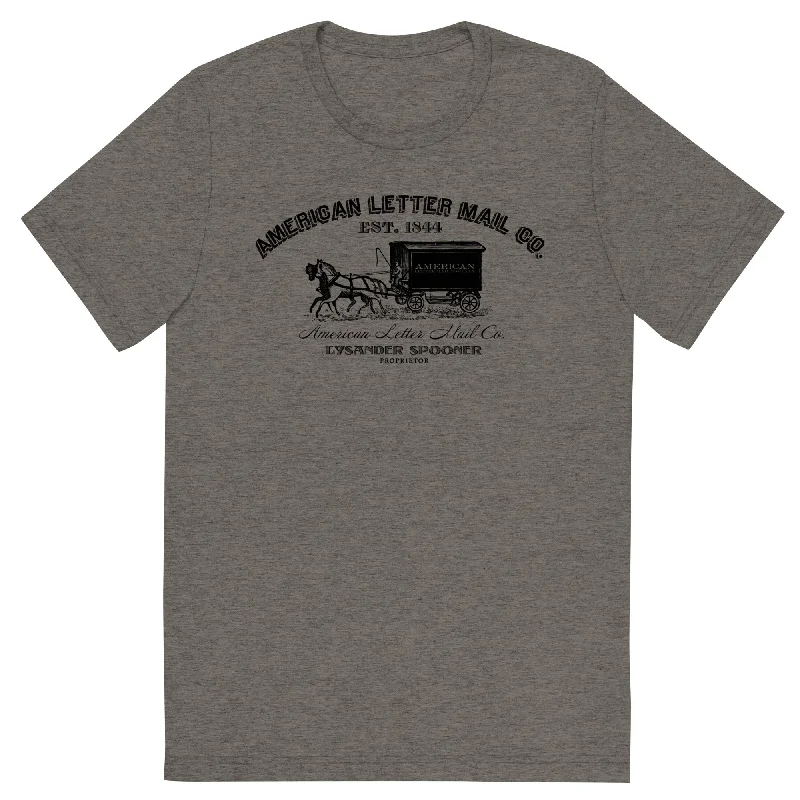 Minimal Comfort American Letter Mail Company Unisex Tri-Blend Track Shirt