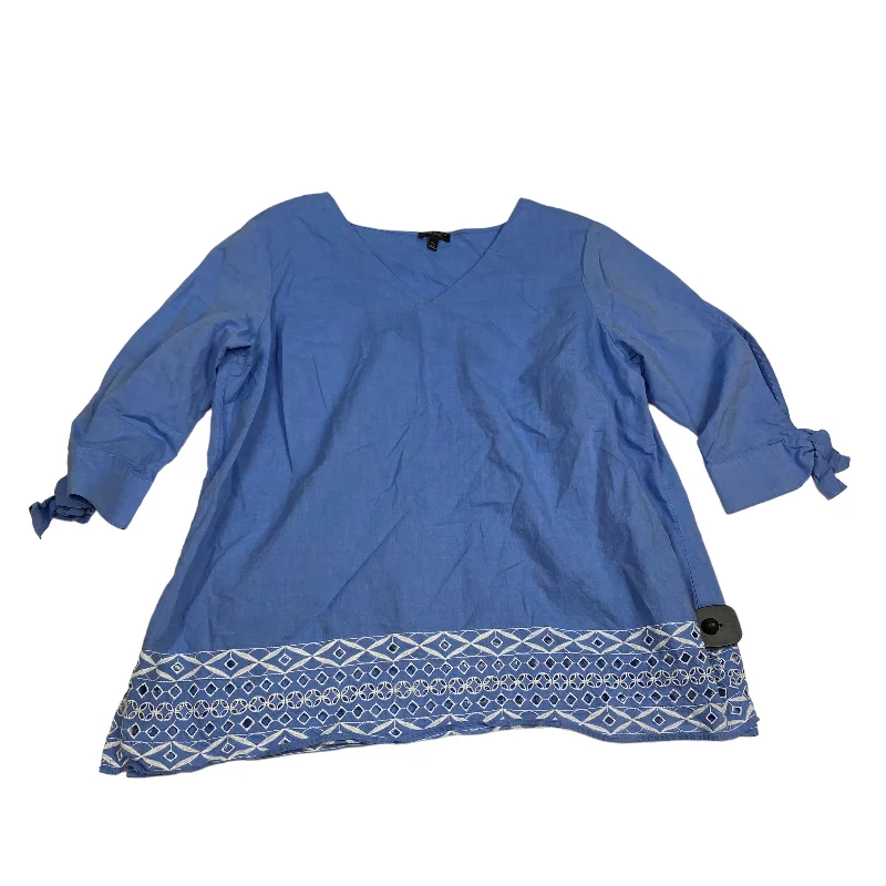 High-end Sense Top 3/4 Sleeve By Talbots  Size: 1x