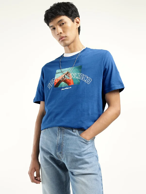 Cozy Outerwear Men's Graphic Print Crew Neck T-shirt