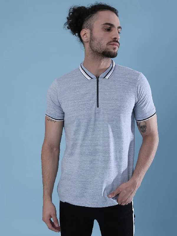 Warm Layers Campus Sutra Men Solid Stylish Casual Polo T-Shirt