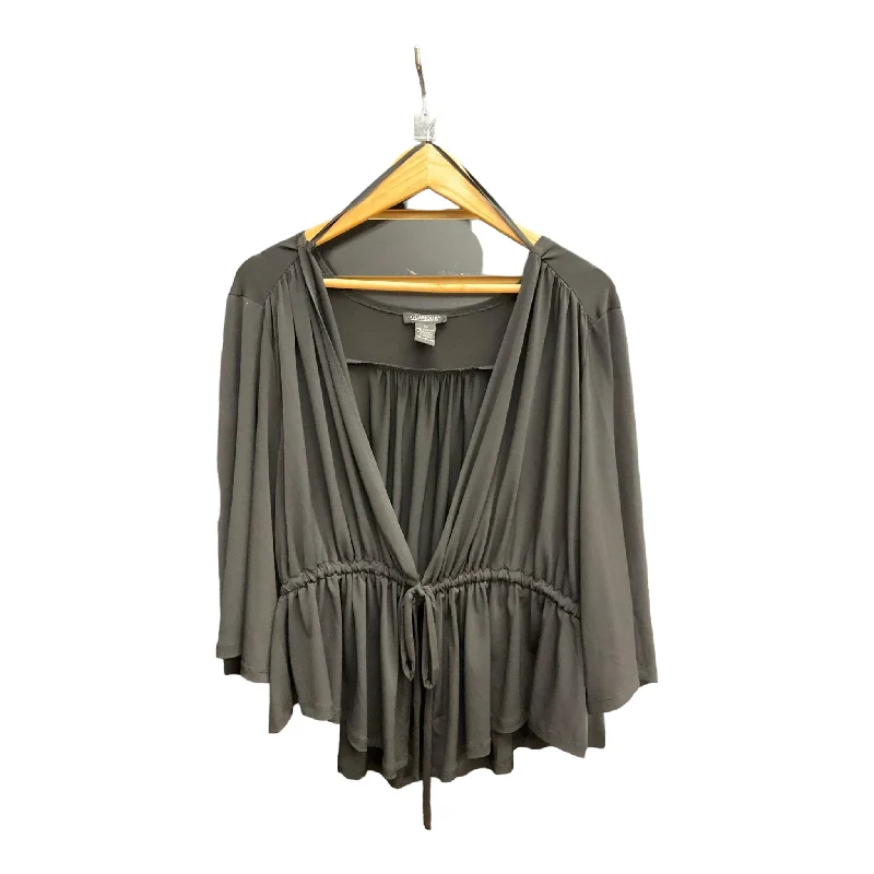 Windbreaker fashion Top 3/4 Sleeve Basic By Glamour  Size: 3x