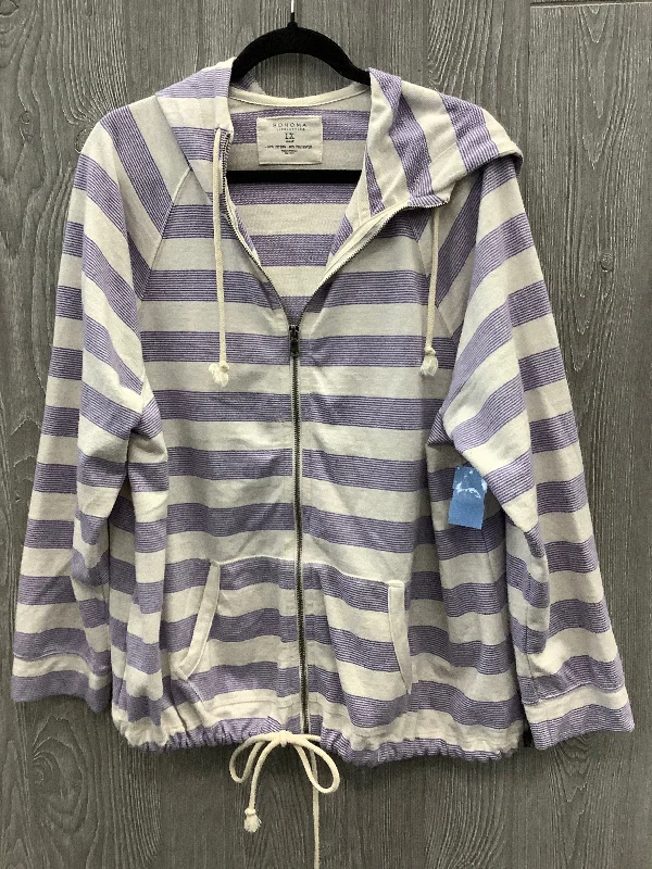 Integrated Design Top Long Sleeve By Sonoma In Purple & Yellow, Size: 1x