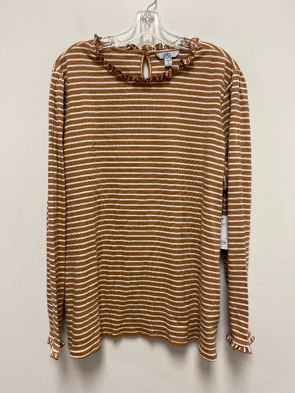 Summer Comfort Top Long Sleeve By Croft And Barrow  Size: 3x