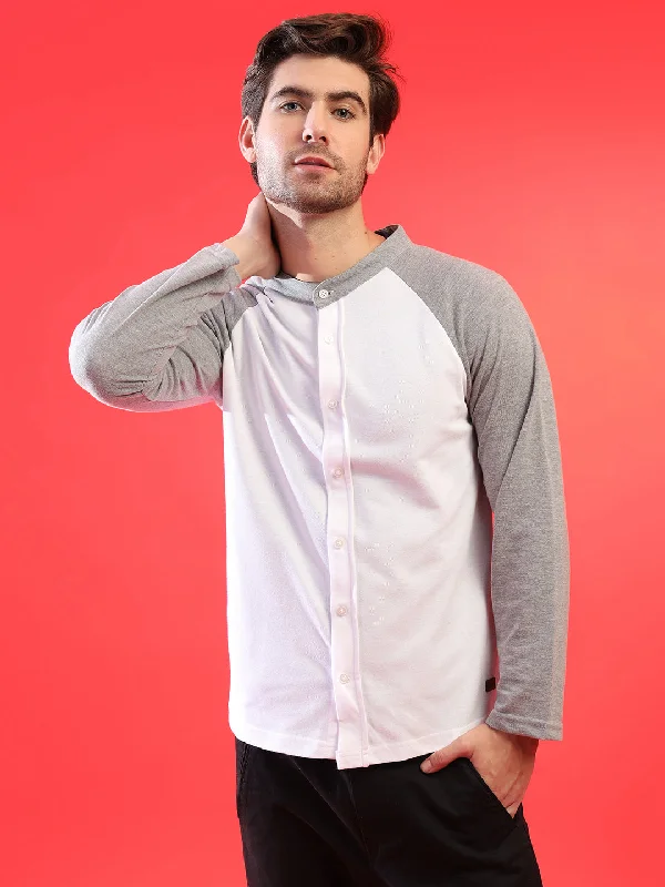 Slim Fit Campus Sutra Men Solid Full Sleeve Casual Shirts