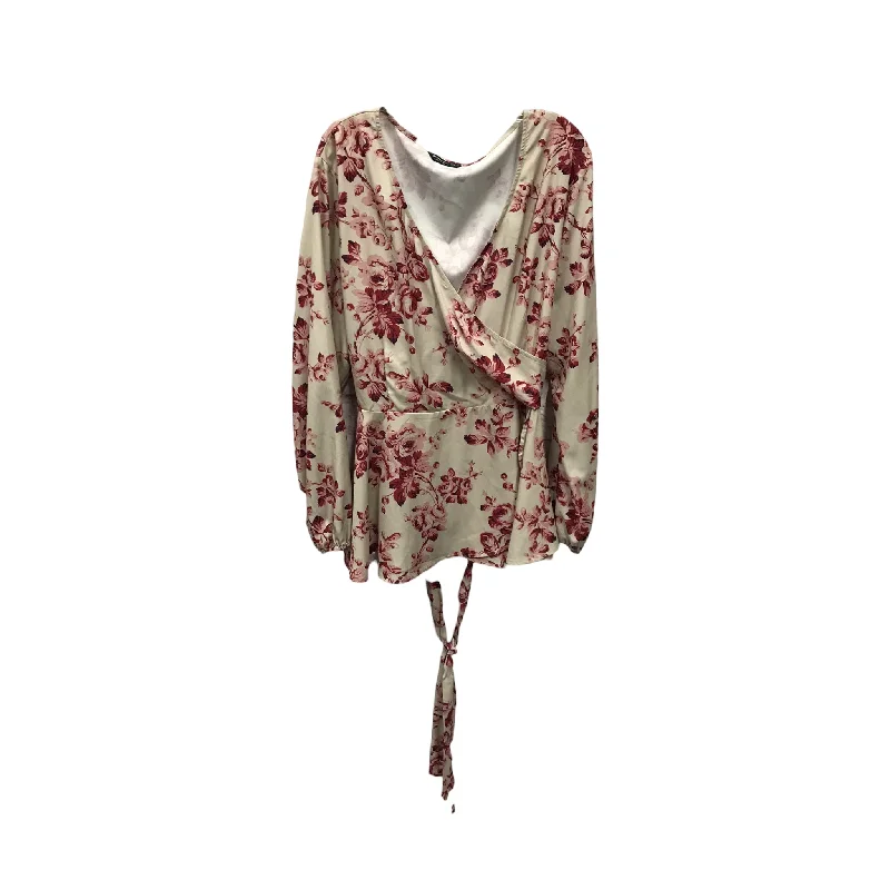 Elegant And Noble Top Long Sleeve By Shein  Size: 4x