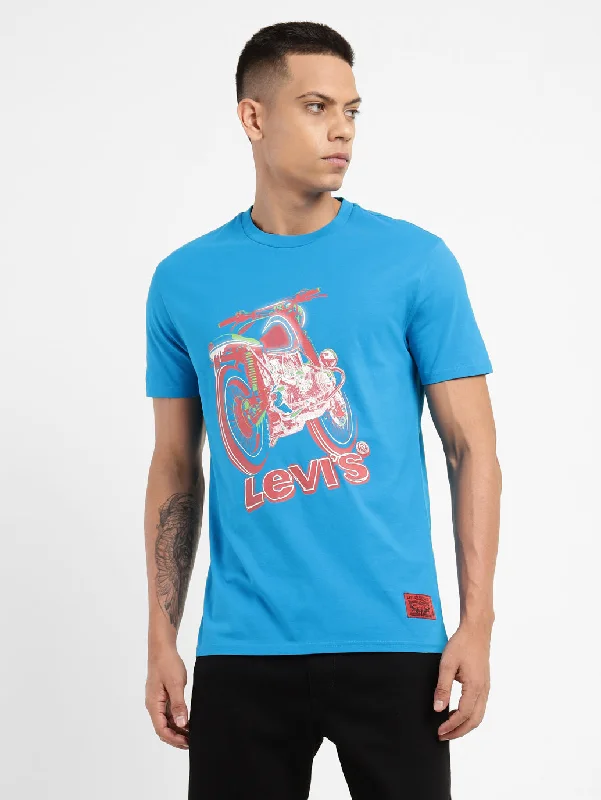Romantic Temperament Men's Graphic Print Regular Fit T-shirt