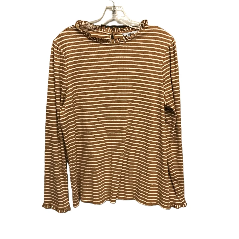 Single-shoulder Neck Design Top Long Sleeve By Croft And Barrow  Size: 1x