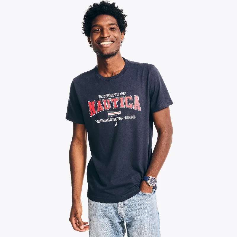 High-end Fashion Nautica Mens Sustainably Crafted Heritage Graphic T-Shirt