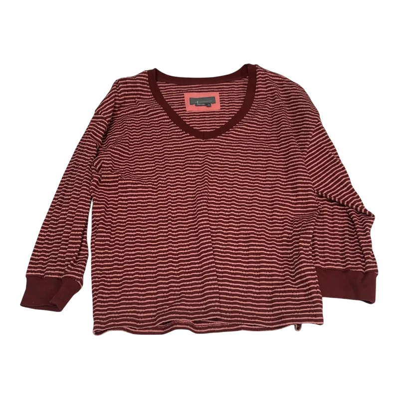 Daily Comfort Top Long Sleeve By Anthropologie In Red, Size: M