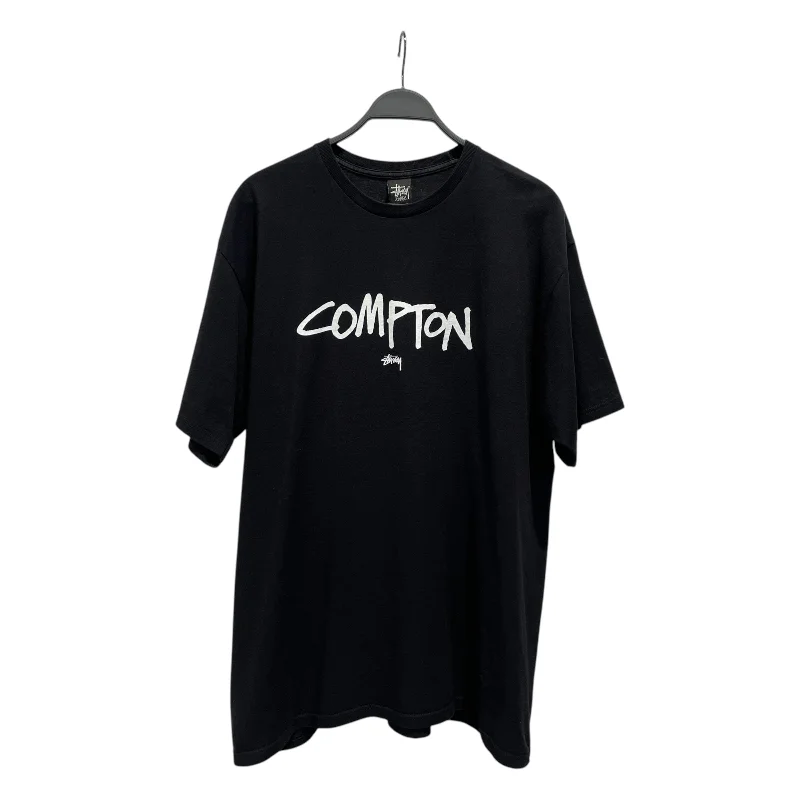 Breathable Style STUSSY/T-Shirt/XL/Cotton/BLK/Graphic/COMPTON TEE