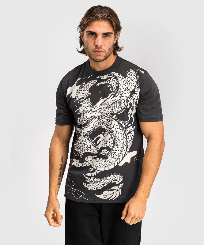 Chic Lounge Venum Dragon’s Flight Men’s T-Shirt - Charcoal Grey/Cream White