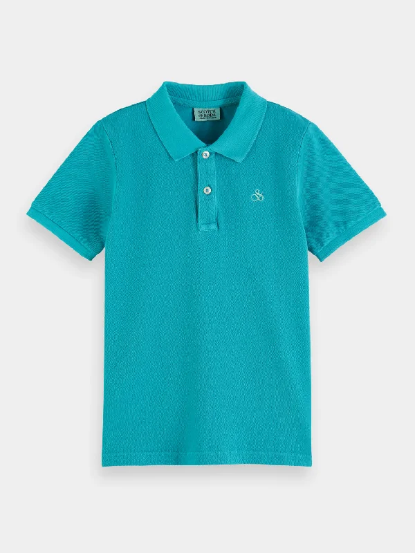 Kids - Garment-dyed pique polo