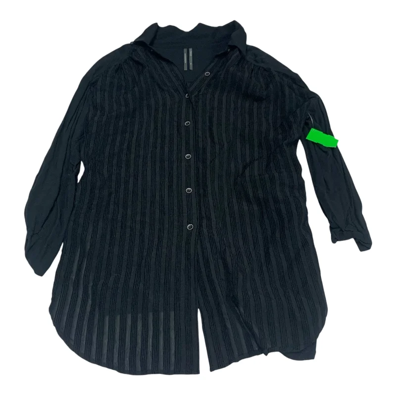Design Must-have Top Long Sleeve By Anthropologie In Black, Size: M