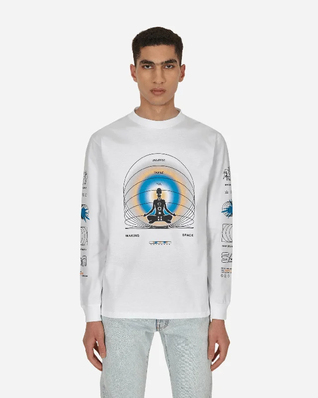 Luxury Temperament Oneness Longsleeve T-Shirt White