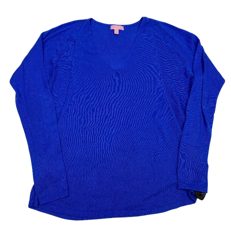 Comfortable Jeans Top Long Sleeve Designer By Lilly Pulitzer In Blue, Size: M