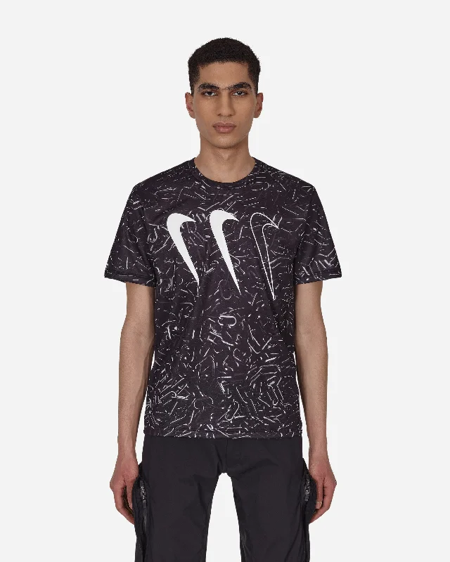 Fashion Classic Nike Horizontal Triple Tick T-Shirt Black