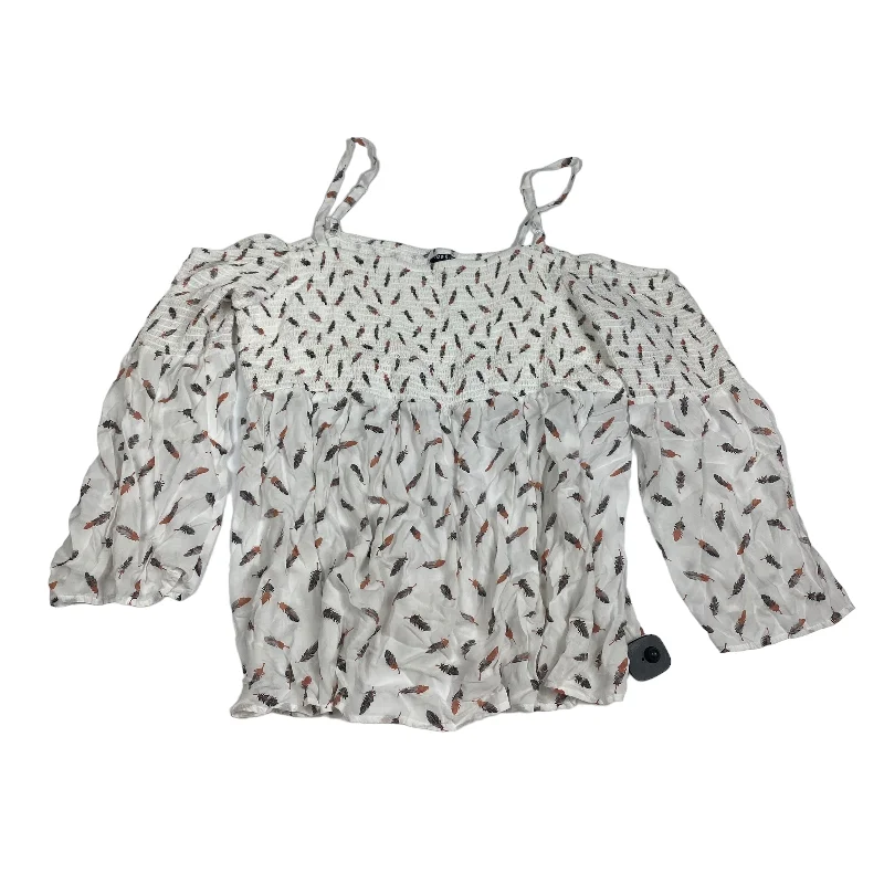 Creative Prints White Top 3/4 Sleeve Torrid, Size 4x