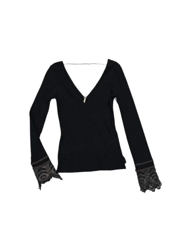 New Products Top Long Sleeve By Free People In Black, Size: S