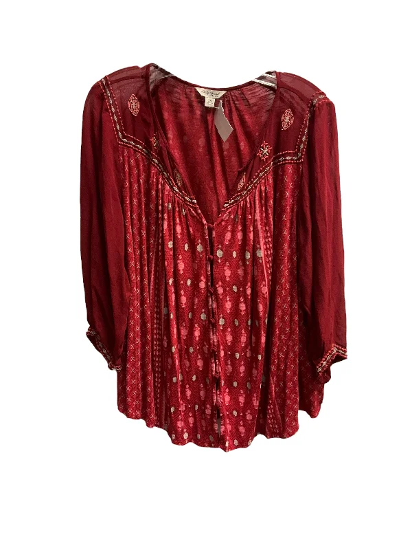 High-quality Design Top Long Sleeve By Lucky Brand  Size: 2x