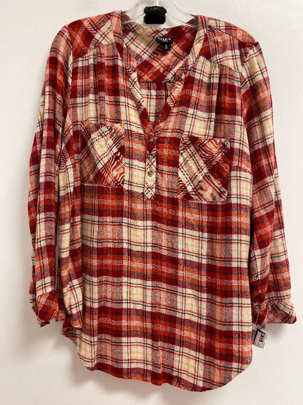 Minimal Classic Top Long Sleeve By Torrid In Red, Size: Xl