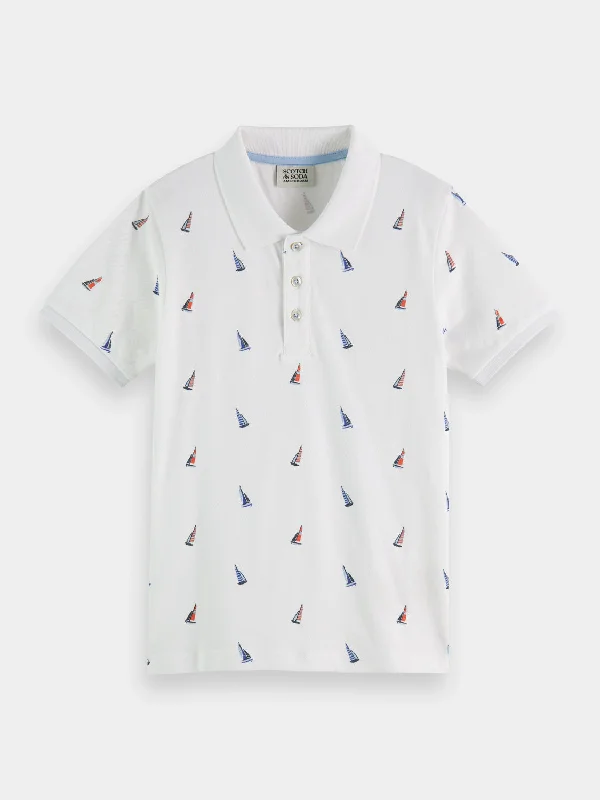 Kids - Printed pique polo