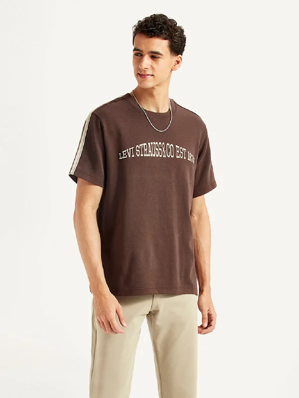 Casual Ease Men's Typographic Crew Neck T-shirt