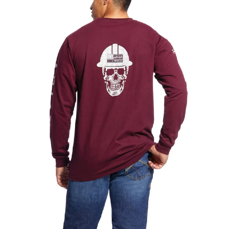 Ariat Mens FR Roughneck Skull Logo Work T-Shirt - 10026435