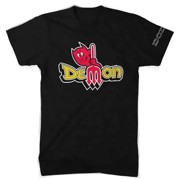Fresh And Elegant Mens Dodge Demon Vintage T-shirt (Black)