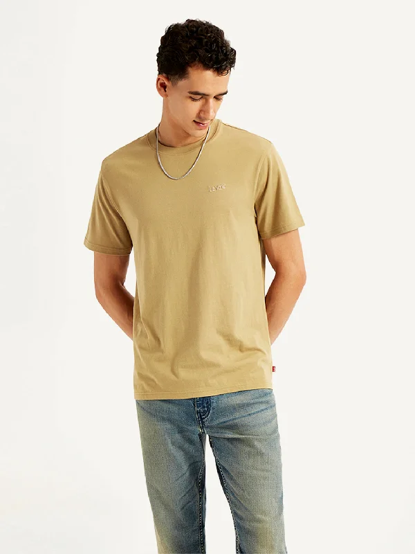 Elegant Wear Men's Solid Slim Fit T-shirt