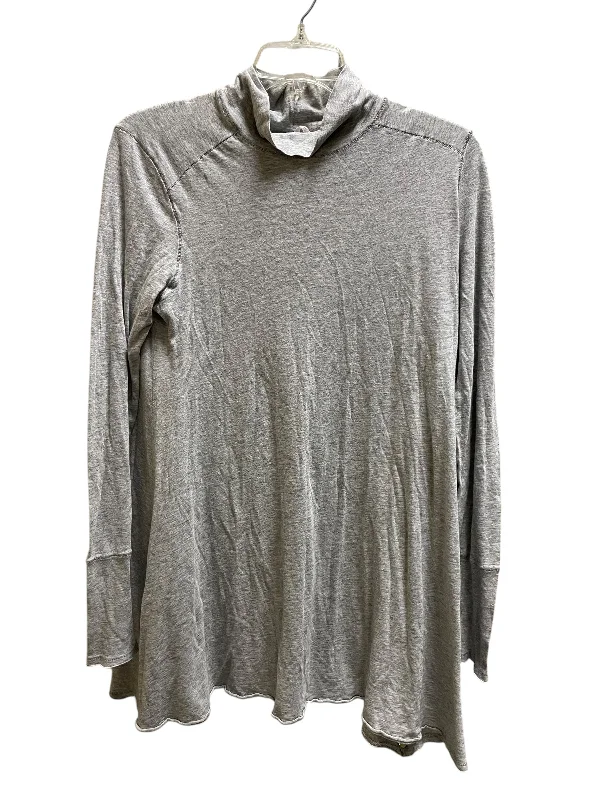Goddess Style Top Long Sleeve By Free People In Grey, Size: M