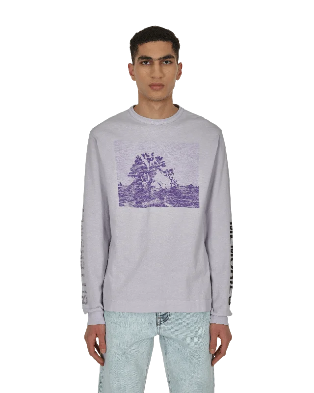 Leisure Travel Graphic Longsleeve T-Shirt Purple