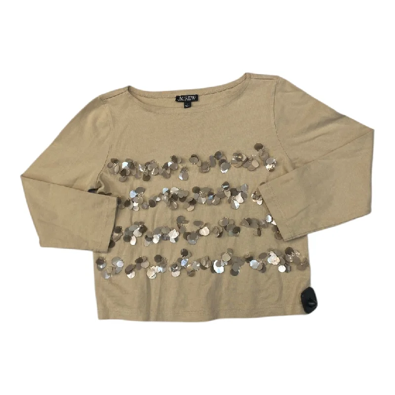 Double-sided Wear Top Long Sleeve By J. Crew In Brown, Size: S