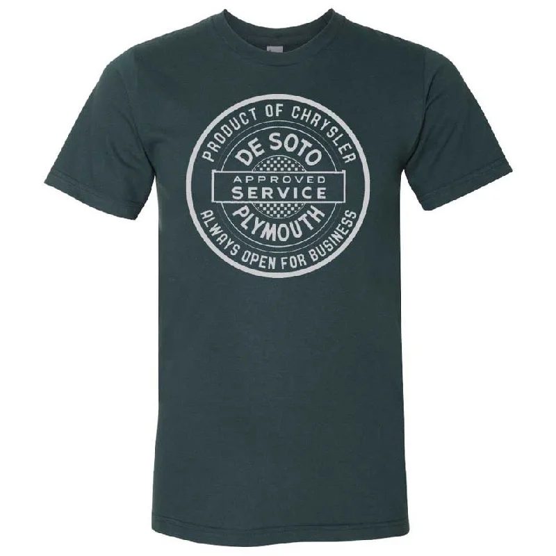 Printed Patterns Mens De Soto Plymouth T-shirt (Forest Green)