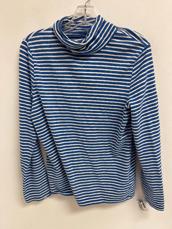 Weekend Comfort Wear Top Long Sleeve By Talbots In Blue, Size: M