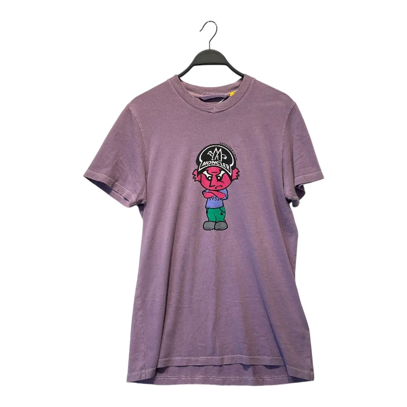 Elegant Design MONCLER/T-Shirt/M/Cotton/PPL/Graphic/