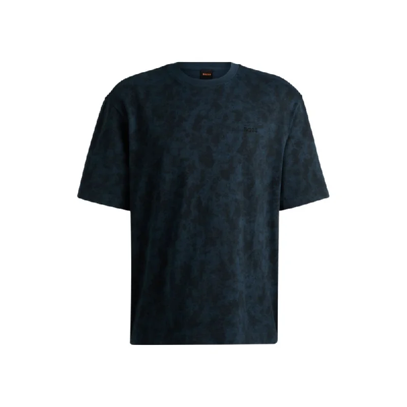 Cozy Essentials Wear Cotton-jersey T-shirt with all-over seasonal print