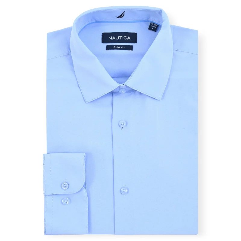Fashion Innovation Nautica Mens Wrinkle-Resistant Shirt