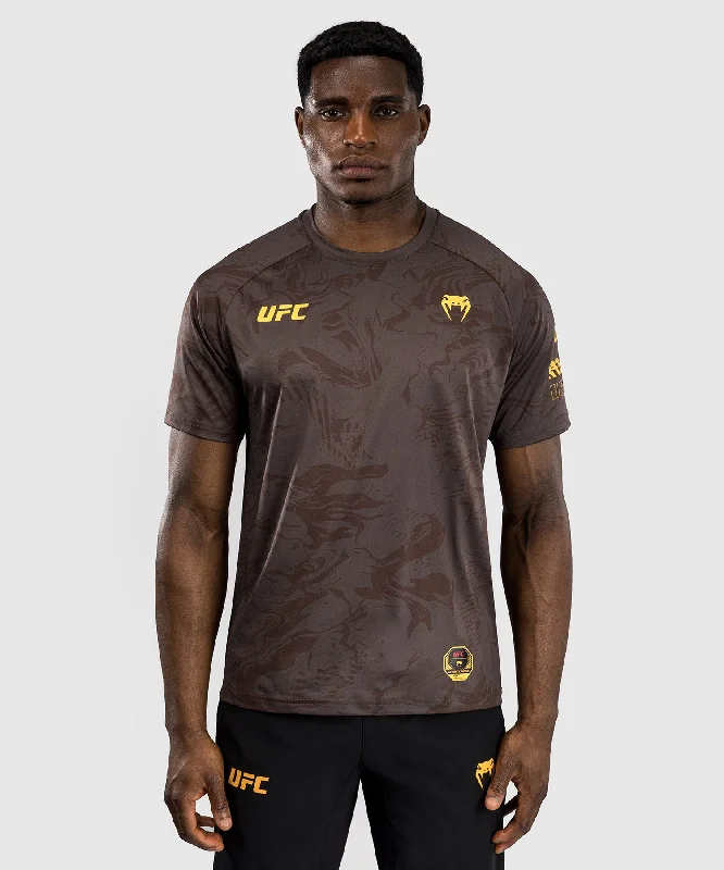 Cozy Chic UFC Fusion by Venum Fight Week Men’s Dry-Tech T-Shirt - Earthen Brown