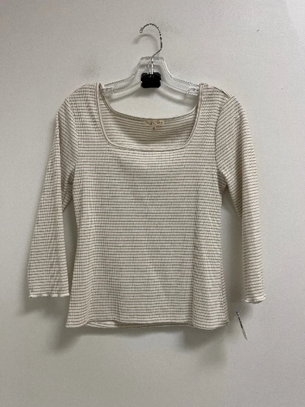 Cozy Knits Top Long Sleeve By Copper Key In Striped Pattern, Size: M