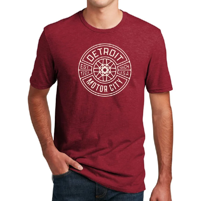 Exquisite Details Mens Detroit Spokes 2 - Deep Heather Red