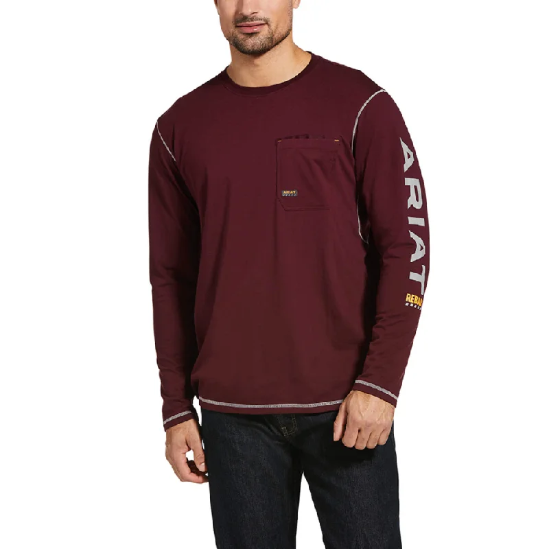 Ariat Mens Rebar Workman Logo Work T-Shirt - 10032963