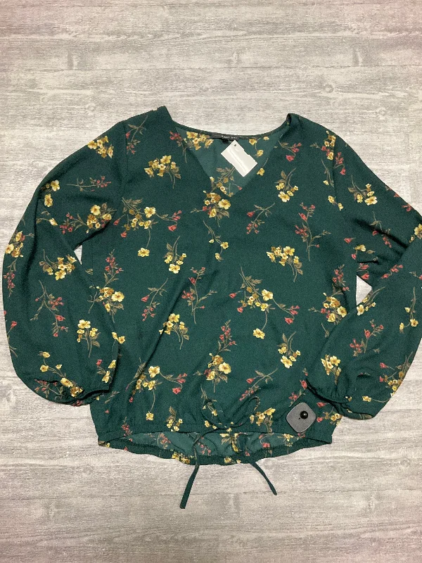 Artistic Temperament Top Long Sleeve By West Kei In Floral Print, Size: M
