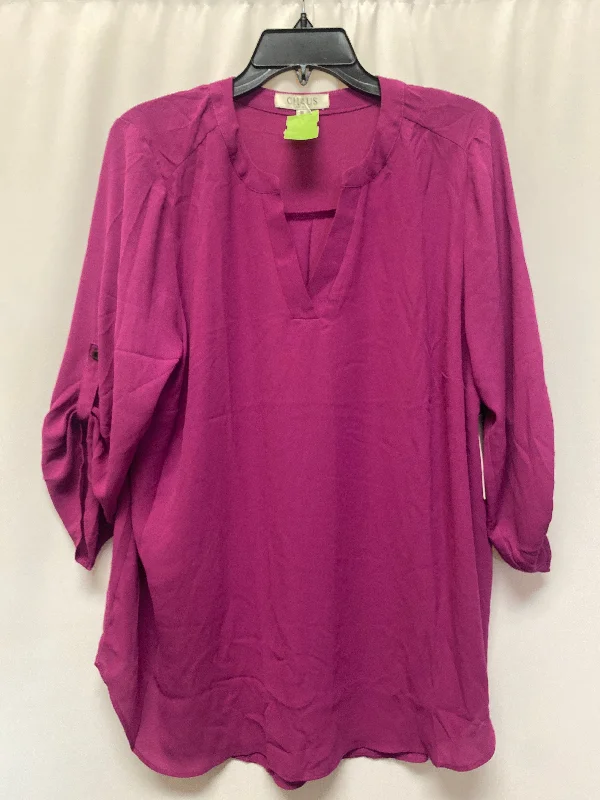 All-Day Wear Top 3/4 Sleeve By Chaus  Size: 1x