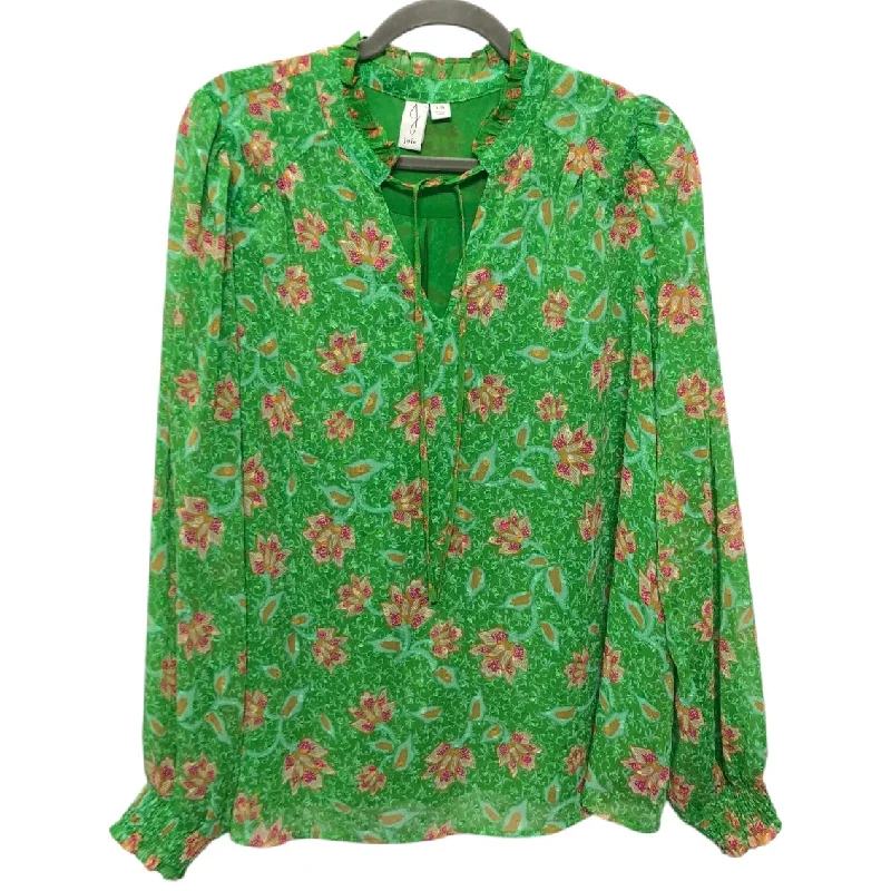 Youthful Top Ls By Joie In Green, Size:L
