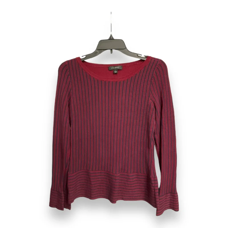 Cozy Chic Trends Top Long Sleeve By Ann Taylor In Striped Pattern, Size: S