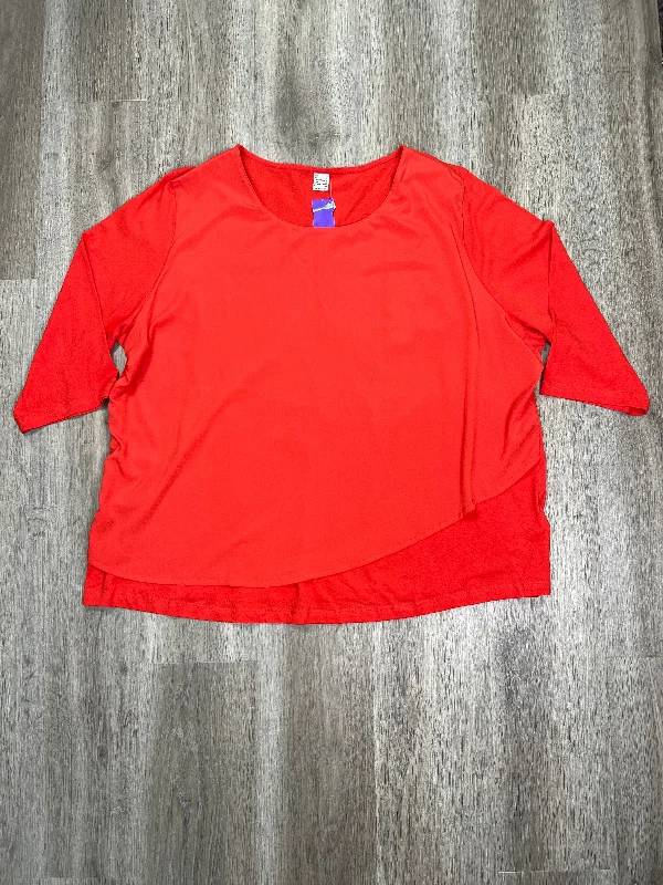 Soft Comfort Top 3/4 Sleeve By Clothes Mentor  Size: 3x