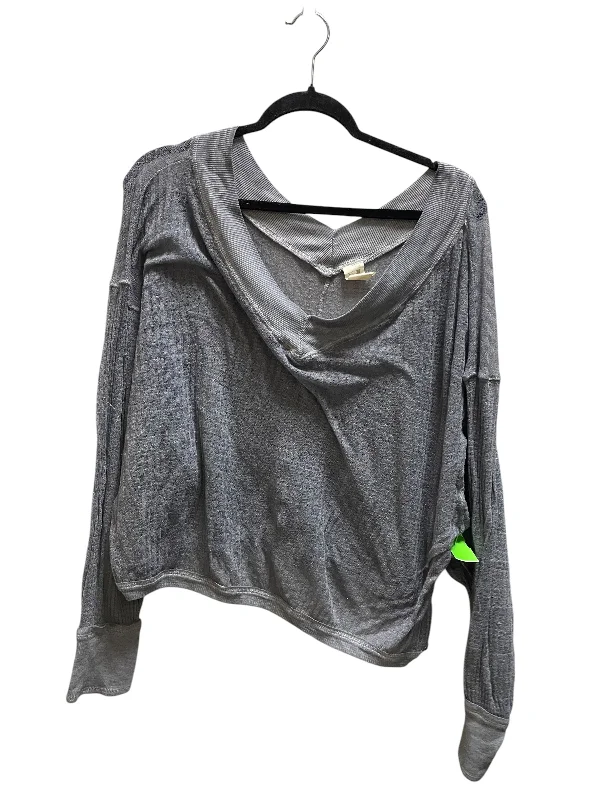 High-end Customization Top Long Sleeve By Free People In Grey, Size: M