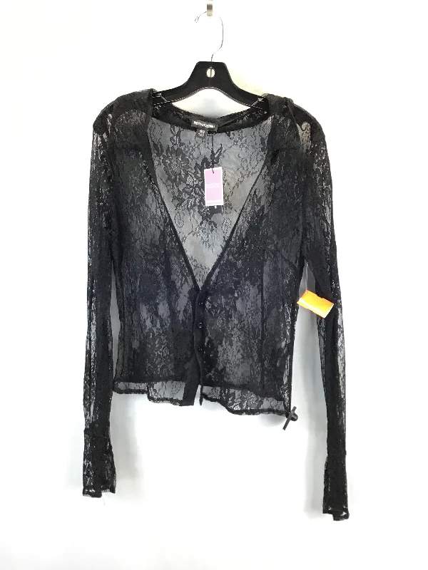 Timeless Outfits Top Long Sleeve By Pretty Little Thing In Black, Size: 10