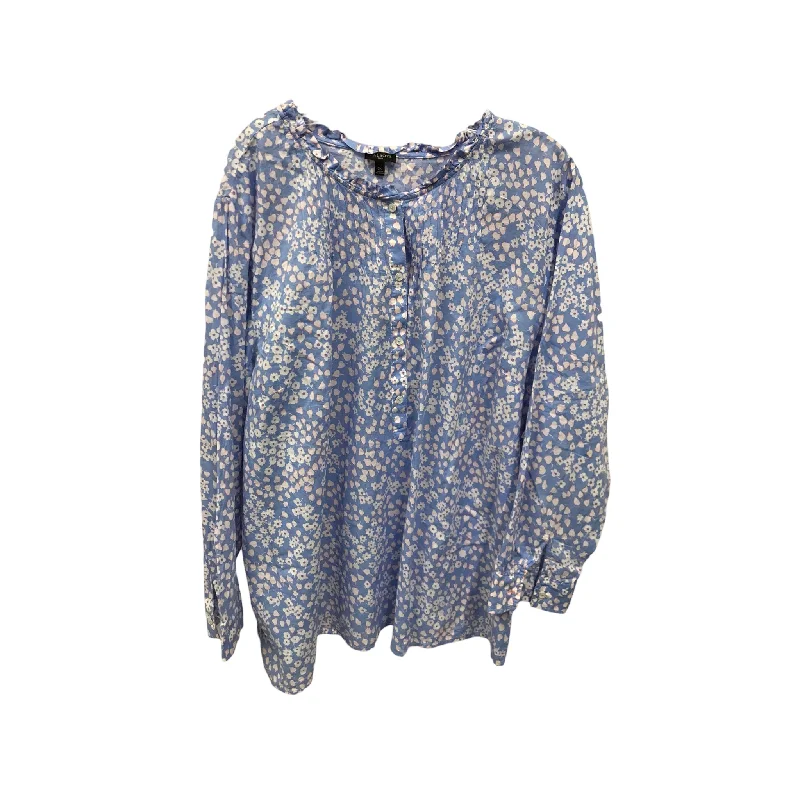 Carefree Top Long Sleeve By Talbots  Size: 3x